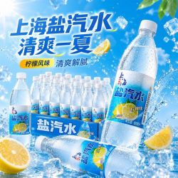 上海老牌 柠檬味盐汽水 600ml*48瓶