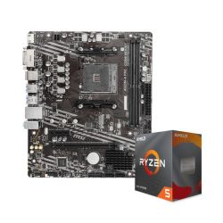 AMD 锐龙R5 4500盒装微星A520M-A PRO主板CPU套装板U套装六核游戏