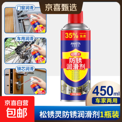除锈剂金属快速清洗螺栓螺丝松动合页异响润滑强力防锈去铁锈喷剂 除锈润滑剂450ML