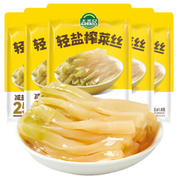 吉香居 轻盐榨菜丝61.8g*5包减盐榨菜咸菜下饭菜清淡榨菜佐餐小菜