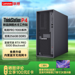 联想 ThinkStation P4深度学习AI工作站台式电脑主机 AMD锐龙9 PRO 9965丨64G丨1T固态+2T丨RTX5080-16G