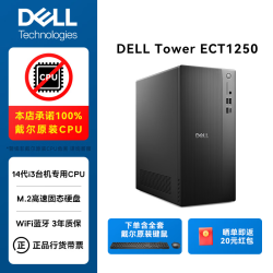 戴尔 ECT1250 i3 i5/成就3030升级款台式机电脑主机全套 商用办公家用整机