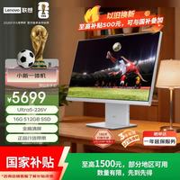 联想 小新一体台式机电脑27英寸(酷睿U5-226V 16G 512GB SSD 无线键鼠 win11 )云影