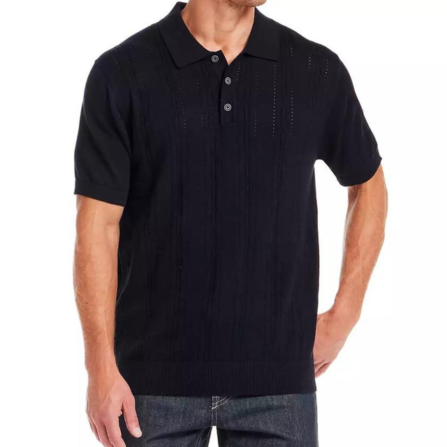 WEATHERPROOF 男士针织镂空 Polo衫