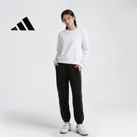 adidas 女子户外运动健身休闲卫裤收口小脚长裤 IA6811 黑 L