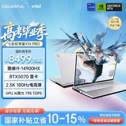 七彩虹 将星X16 Pro 游戏本笔记本电脑 ( i9-14900HX