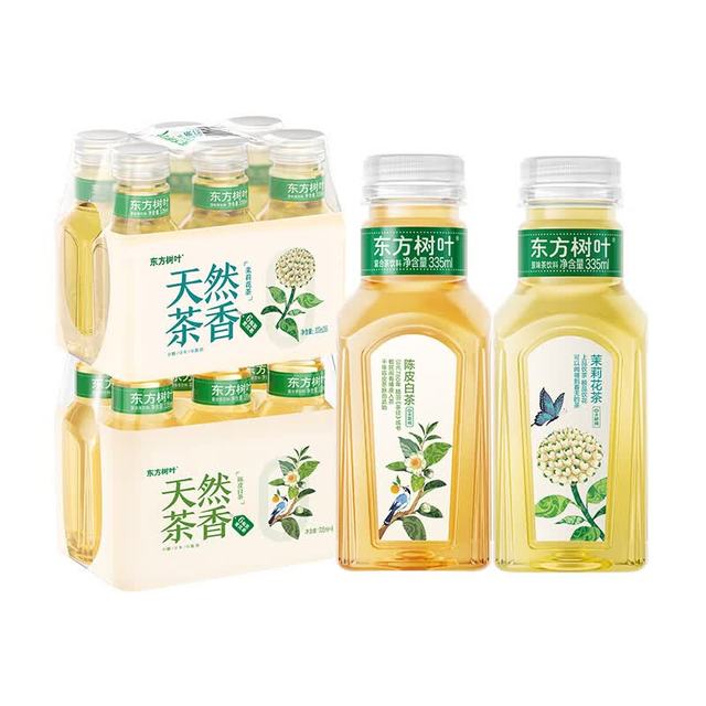 农夫山泉 东方树叶原味茶饮料 茉莉花茶+陈皮白茶335ml*12瓶