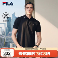 FILA 男士凉感透气 POLO衫 白色 L
