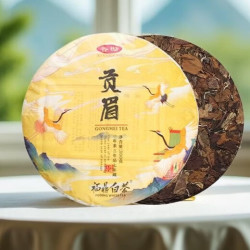 香彻 2017年贡眉原料紧压老白茶饼 300g