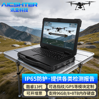 AICSHTER 讯圣15.6英寸镁合金全加固黑色三防笔记本电脑AIC-K156-BG/I7-11390H四核/16G/1TB/4G独显/IP65