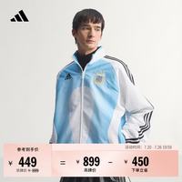 adidas 阿根廷队2006复古足球休闲文化夹克外套男装新款阿迪达斯   白色/蓝色/黑色   XL