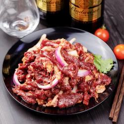齐函杨佳 齐齐哈尔生鲜烤肉 牛肉烧烤食材半成品谷草饲  传统拌肉250g