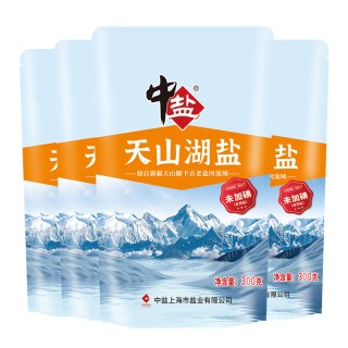 今日必买：中盐 无碘天山湖盐 300g*4袋