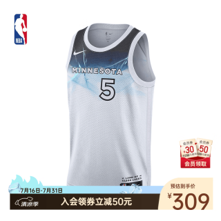 NIKE NBA官方C森林狼爱德华兹drifit背心速干篮球服球衣森林狼-爱德华兹球衣 2XL