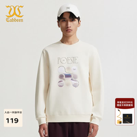 卡宾 男装字母长袖卫衣24秋上衣潮流街头A2243164003 杏色15 50