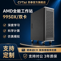 苏泰AMD深度学习工作站9950X3D2本地大模型 9950X3D/64G内存/2TB固态 准系统(不含显卡)