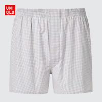 优衣库 平脚短裤/格子男装男士内裤482590 02 浅灰色(此商品不支持七天无理由退换货) 4XL