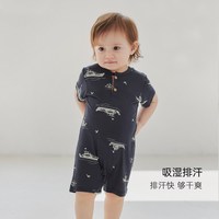 巴厘小猪 男宝宝短袖连体衣