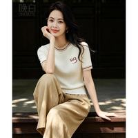 晚白 莱赛尔天丝针织衫女