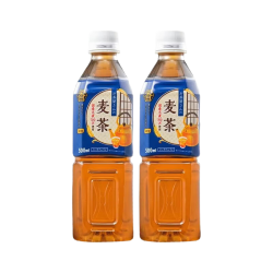 日本原装进口多口味无糖茶饮料饮用矿泉水小瓶装儿童饮料 大麦饮料500mL*2瓶