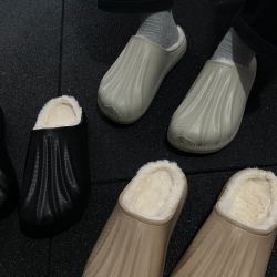 WEIXU贝壳头包头棉鞋通勤开车穆勒情侣加棉拖鞋新款冬季外出拖鞋