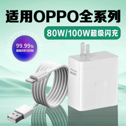 启鱼100适用OPPOFind/Reno/一加/真我/快速充电通用充电器闪充
