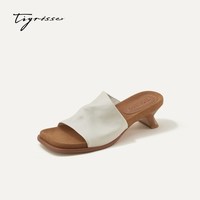 移动端、88VIP：蹀愫 女士高跟拖鞋 T76392A