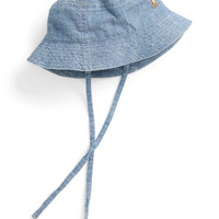 RALPH LAUREN Baby Boys Indigo Cotton Chambray Hat