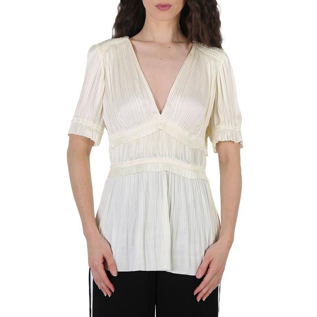 Polo By Ralph Lauren Ladies Joclyn Pleat Satin Top