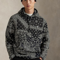 RALPH LAUREN Bandanna-Print Fleece Hoodie