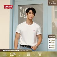 Levi's 25男士简约休闲时尚百搭LOGO印花短袖T恤 白色 002U3-0000 L