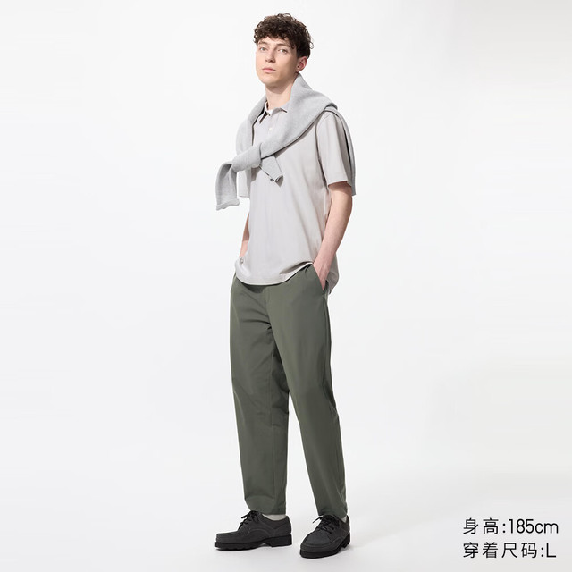 优衣库 482763 DRY-EX速干 深橄榄色 3XL 九分裤
