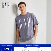 Gap 866354 纯棉宽松圆领短袖T恤 丁香紫 L