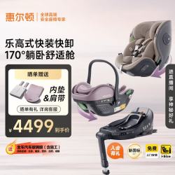 惠尔顿 茧之爱3 儿童安全座椅 适用年龄段未指定 可可棕+小皇冠3霓霞云