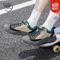 飞跃 复古低帮休闲运动鞋 米黄 39