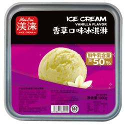 渼涞 海盐香草味 0蔗糖 600g 冰淇淋