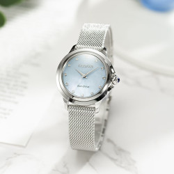 CITIZEN 珍珠母贝盘石英女表 EM0790-55N 32mm 通勤穿搭 轻奢氛围感