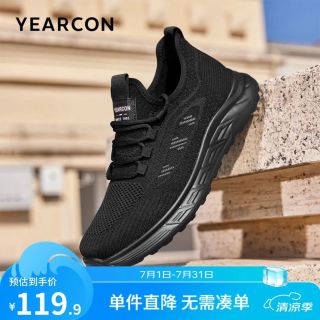 意尔康 网面飞织休闲鞋