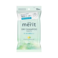 移动端：花王 MERIT DAY+干式洗发湿巾 12片*1包