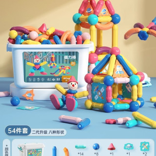 铭塔 百变磁力棒儿童益智玩具