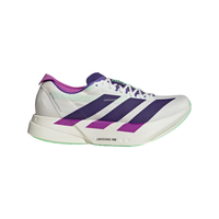 adidas ADIZERO ADIOS PRO 4 专业竞速碳柱跑鞋 亮白色/学院紫/魔力酸橙绿 39