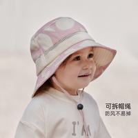 巴厘小猪 儿童渔夫帽 防紫外线 网眼透气
