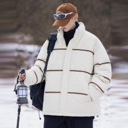 雪中飞 冬季立领短款保暖羽绒服