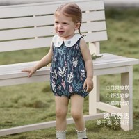 巴厘小猪 无袖娃娃领  婴儿连体衣