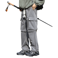 班尼路 美式伞兵工装阔腿休闲裤