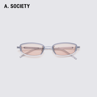 A.SOCIETY TITANIUM系列 DELTA金属细框方形男女简约墨镜