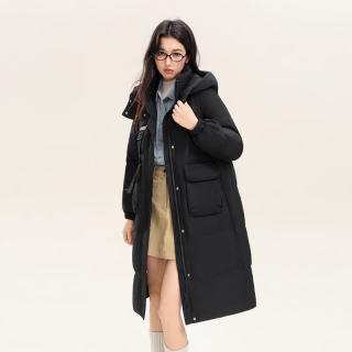 值友专享：雪中飞 百搭情侣羽绒服舒适连帽女士羽绒服鸭绒休闲简约 X40143994F-P