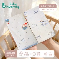 移动端：baby incoming 蓓茵可包单初生婴儿纯棉产房四季两条装襁褓巾包巾大尺寸新生包被