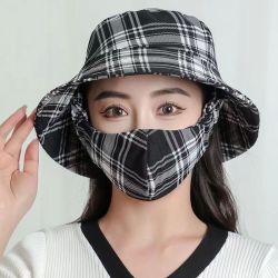 赫卡维 防晒口罩一体帽