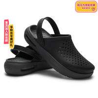 crocs 洞洞鞋舒乐男鞋夏季新款舒适休闲透气沙滩凉鞋拖鞋209964 209964-001/黑色 41-42 (260mm)